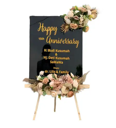 Papan Bunga Akrilik Tempel Kulon